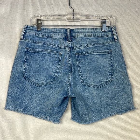 GAP Cutoff Denim Jean Shorts Size 4/27 Distressed Frayed Hem - Picture 2 of 8